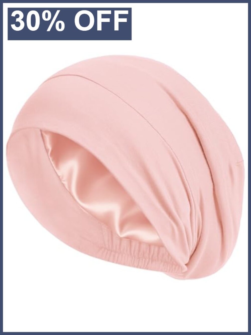 100% Mulberry Silk Lined Bonnet Anti-Frizz Sleep Cap Adjustable